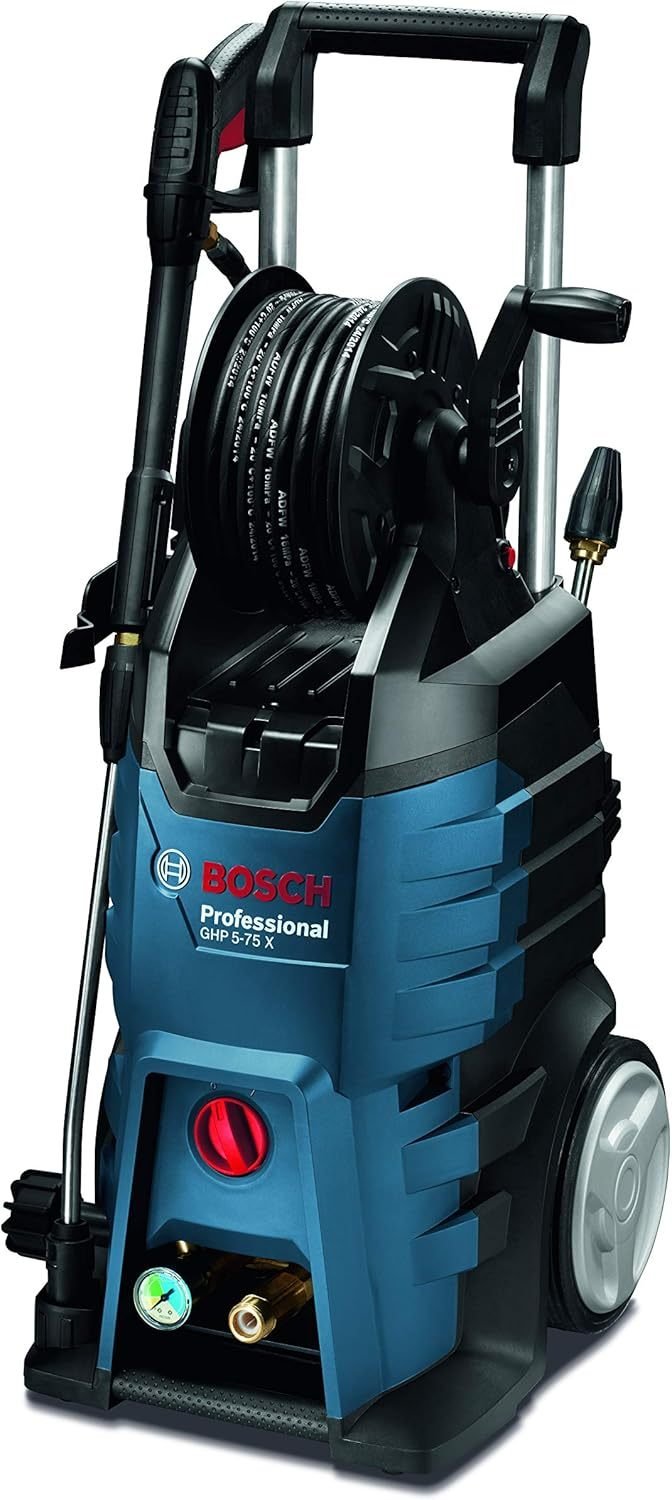 Bosch Professional GHP 5-75 X limpiador haute pression – Jusqu’à 185 bar, 2600 W, pistoly Bosch, buse rotative y lance 3-en-1 regulable