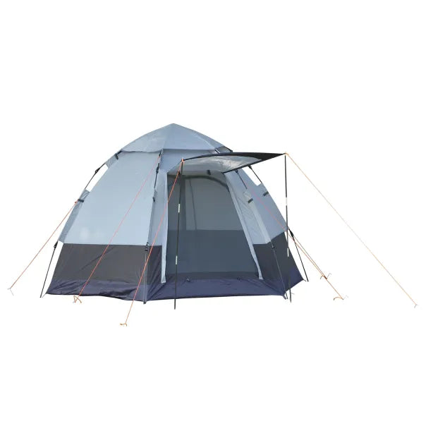 otsunny Tente de campinog dôme 3–4 personnes – Gris/negro