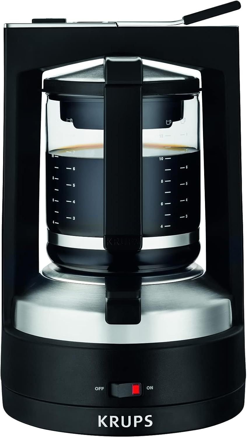 Krups KM4689 T8 cafyera filtre – 850 W, arrêt automático, 8–12 tasses, interrupteur lumineux, negro