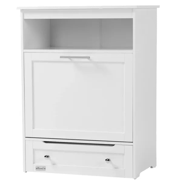 PawHut Station de repas para chien con tiroir y rangement – blanco