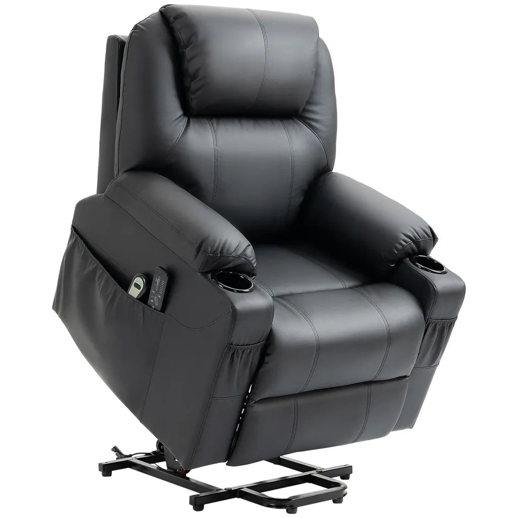 HOMCOM Fauteuil releveur eléctrico con massage y fonction inclinoable