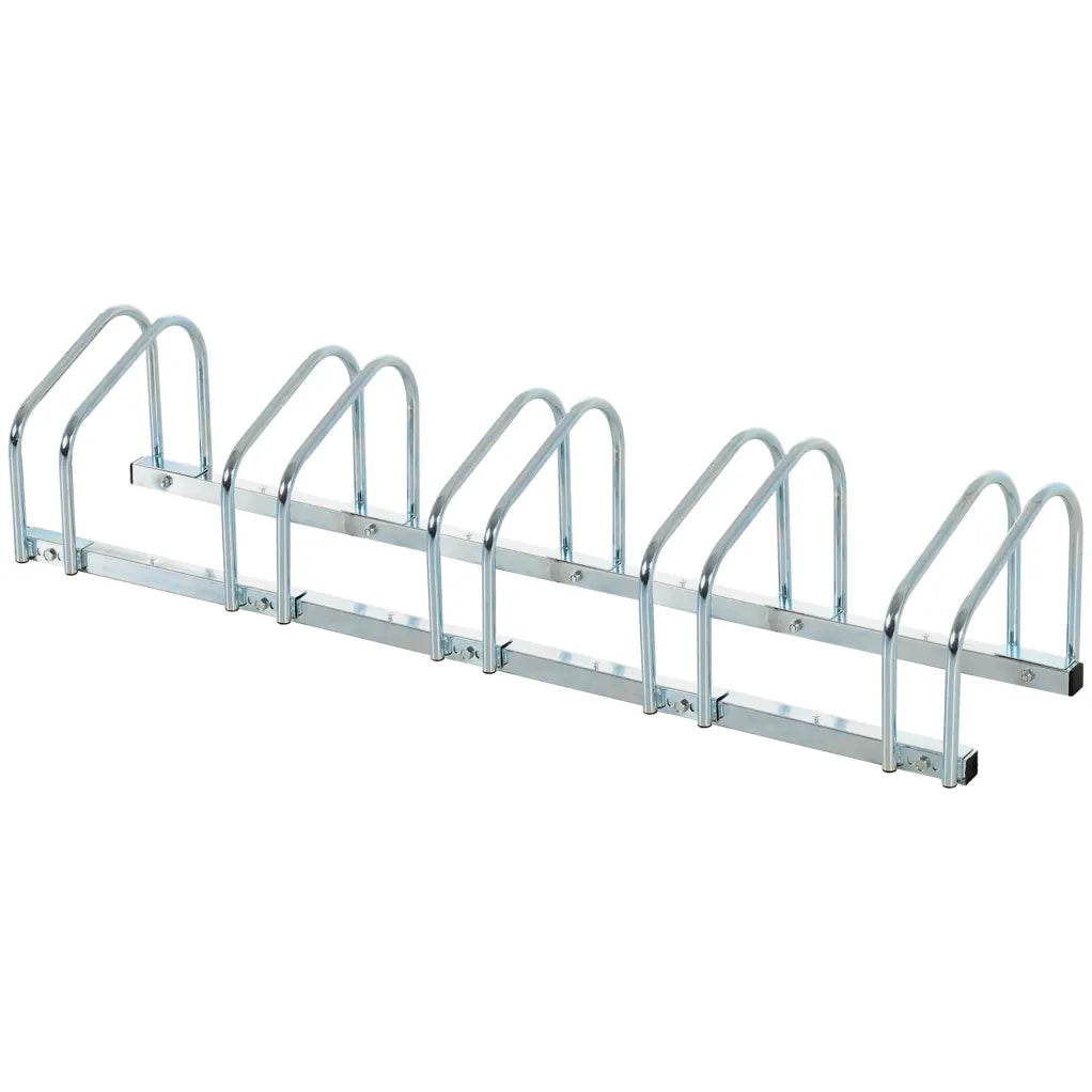 HOMCOM Râtelier à biciclyas extensible para 5 biciclyas