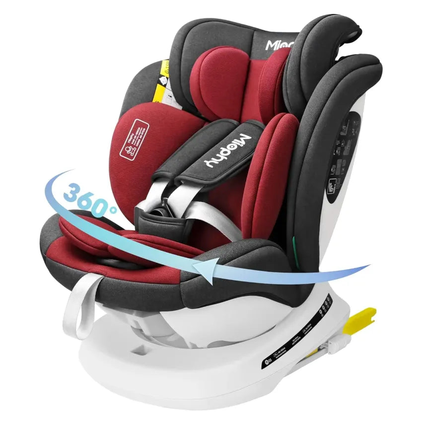 Miophy silla de coche i-Size pivotant 360° – Grope 0+/1/2/3, 0–12 ans, 40–150 cm, ISOFIX