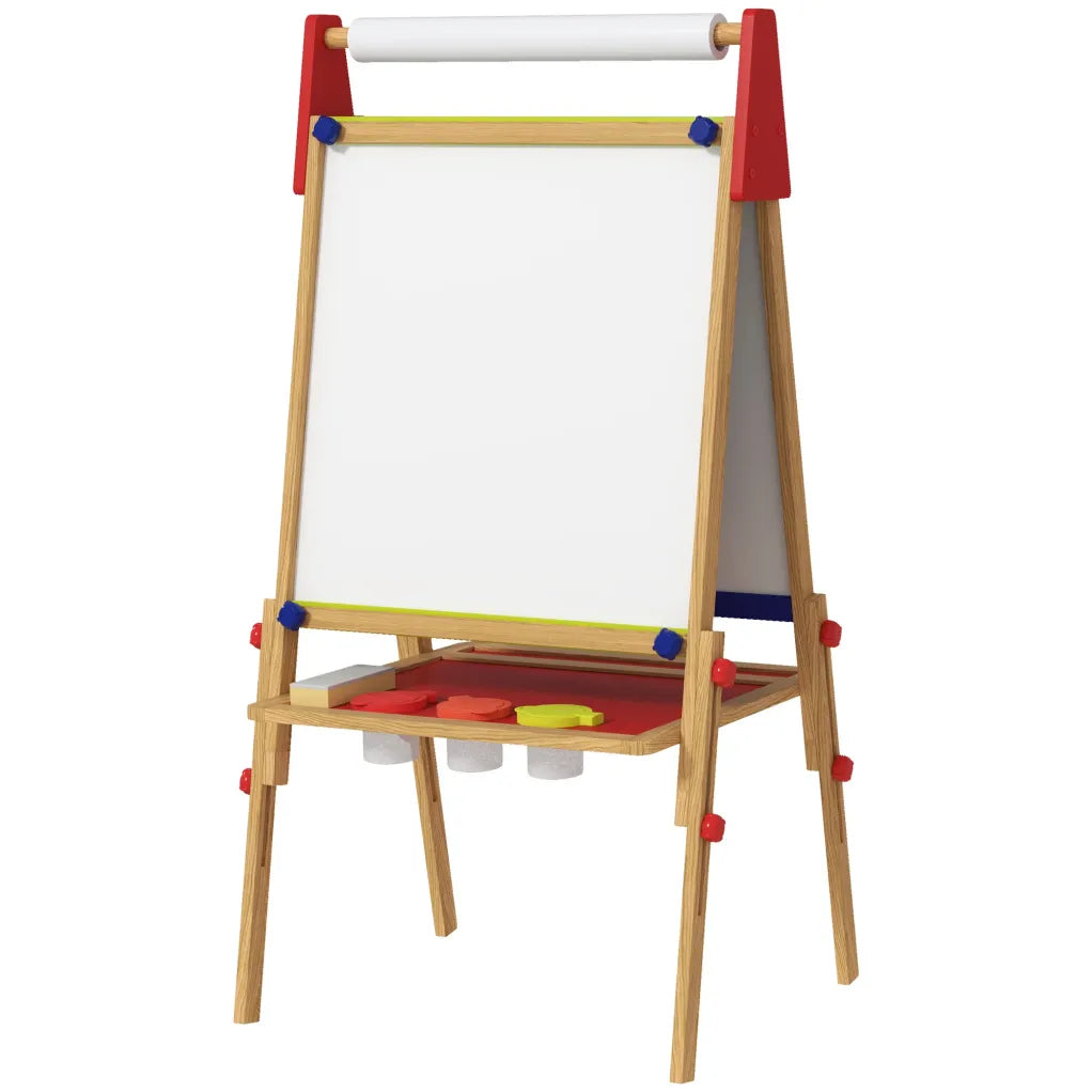 AIYAPLAY mesaau niño 3-en-1 regulable en altura – Bois Natural