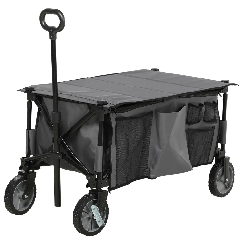 otsunny Chariot de transport plegable y regulable en altura