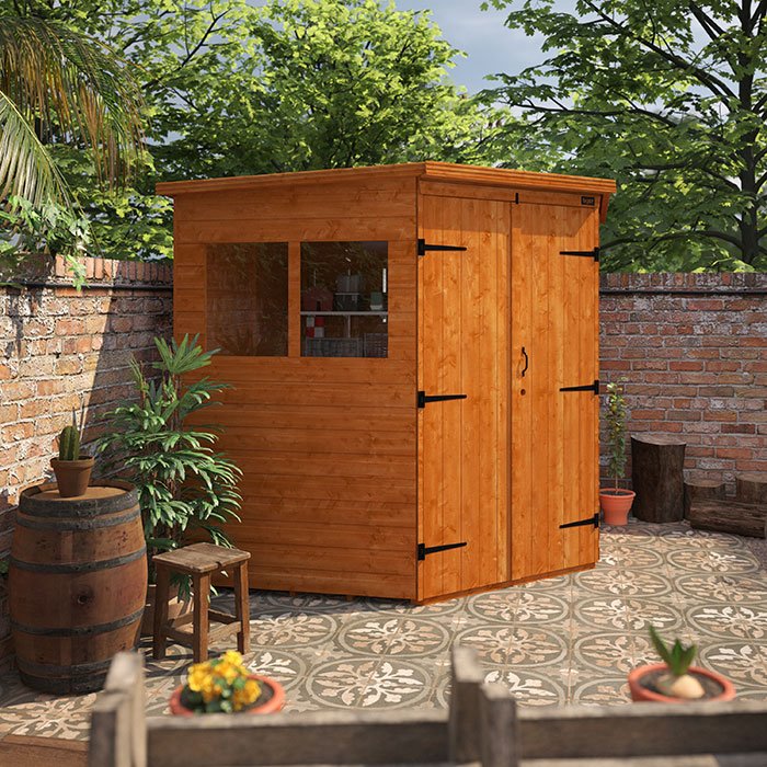 Tiger Deluxe Abri de jardín d’angle – Abri haut de gamme de madera optimisant l’espace au jardín