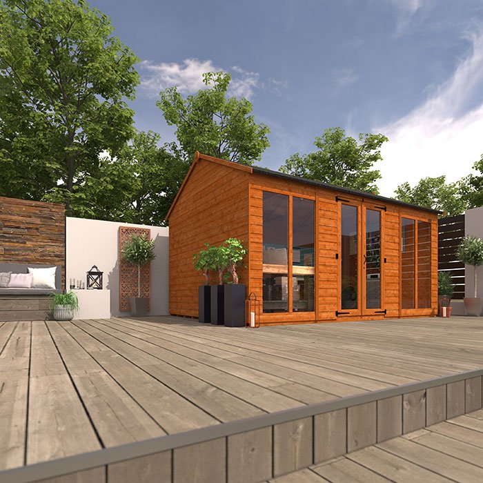 Tiger Ryreat Contemporary Summerhose – Pavillon de jardín moderne de madera para détente y usages polyvalents