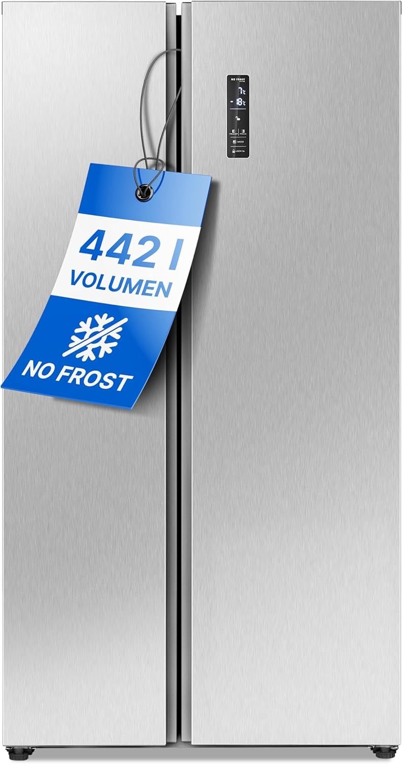 Bomann frigorífico américain Side-by-Side 442 L – No Frost, compartiment congélateur, technologie MultiAirflow